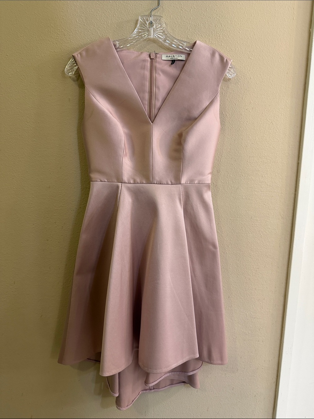 Halston Heritage Blush Pink Fit-and-Flare Dress size 0